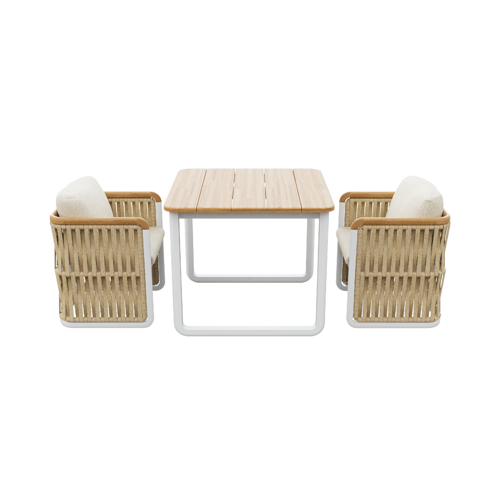 ARCHY DINING SET - SQUARE TABLE