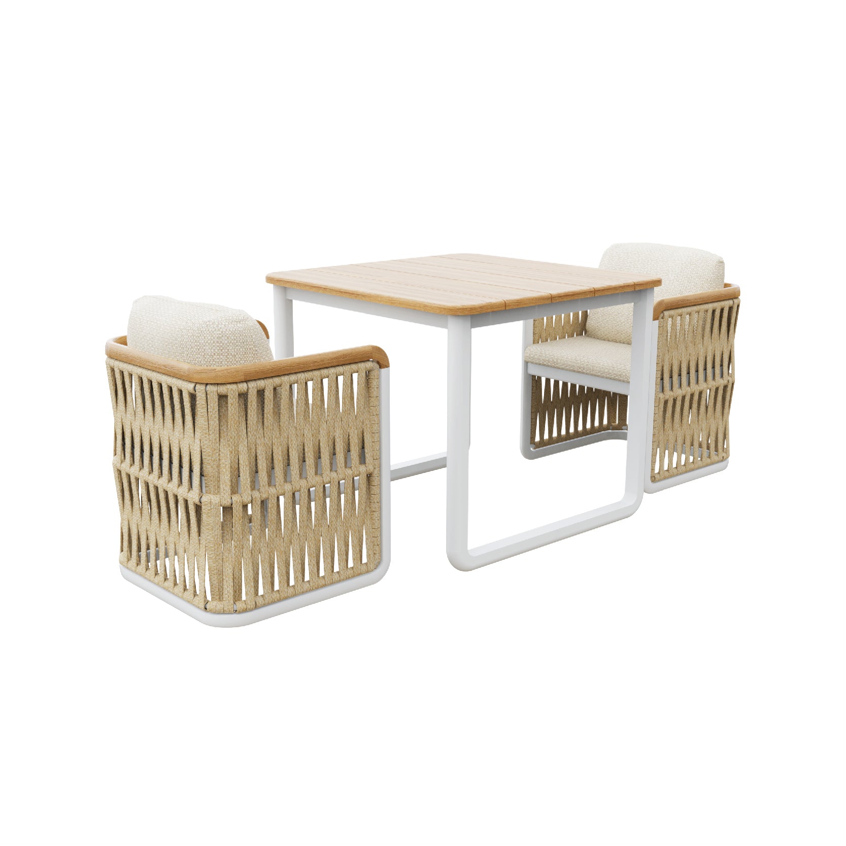 ARCHY DINING SET - SQUARE TABLE