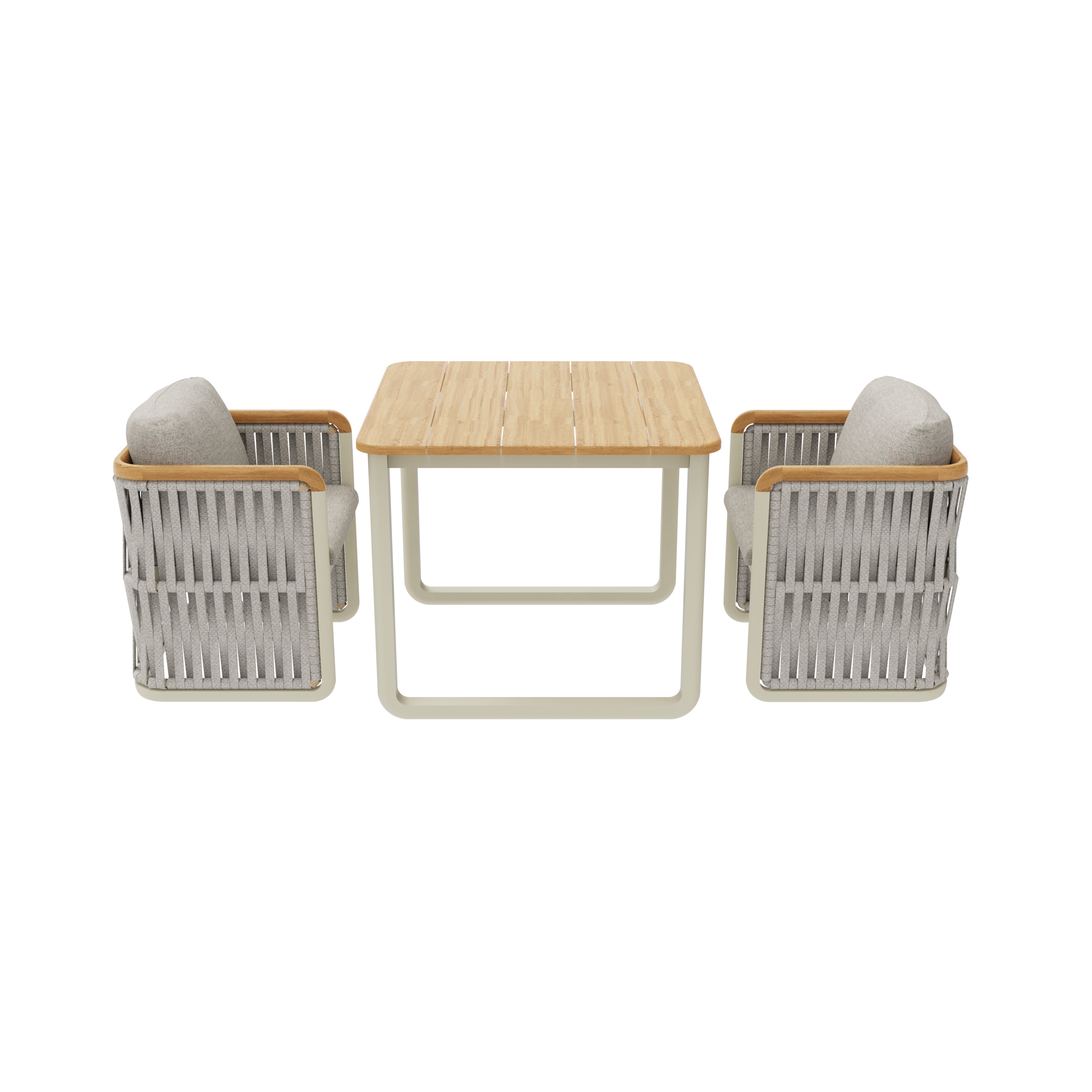 ARCHY DINING SET - SQUARE TABLE