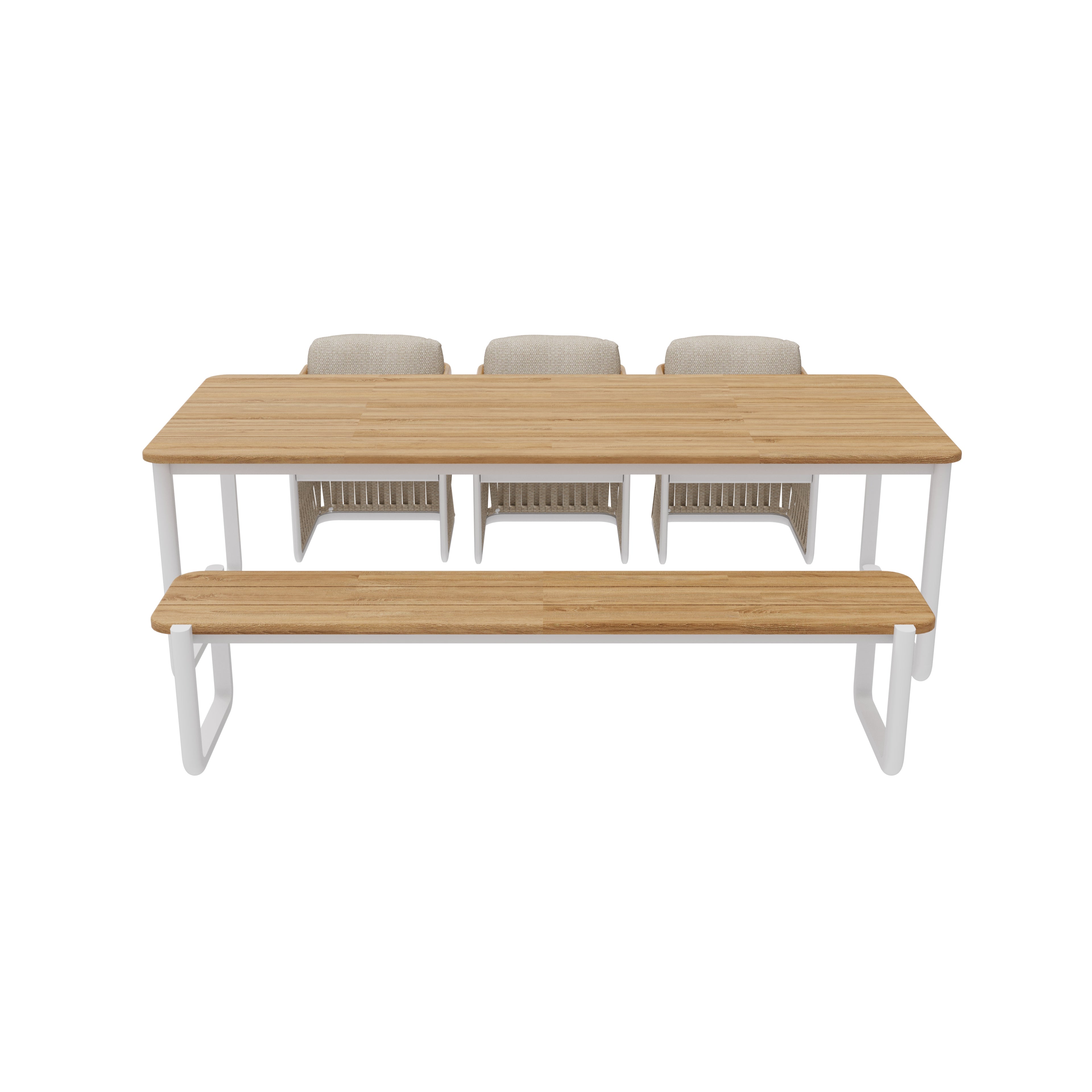 ARCHY DINING SET - RECT TABLE