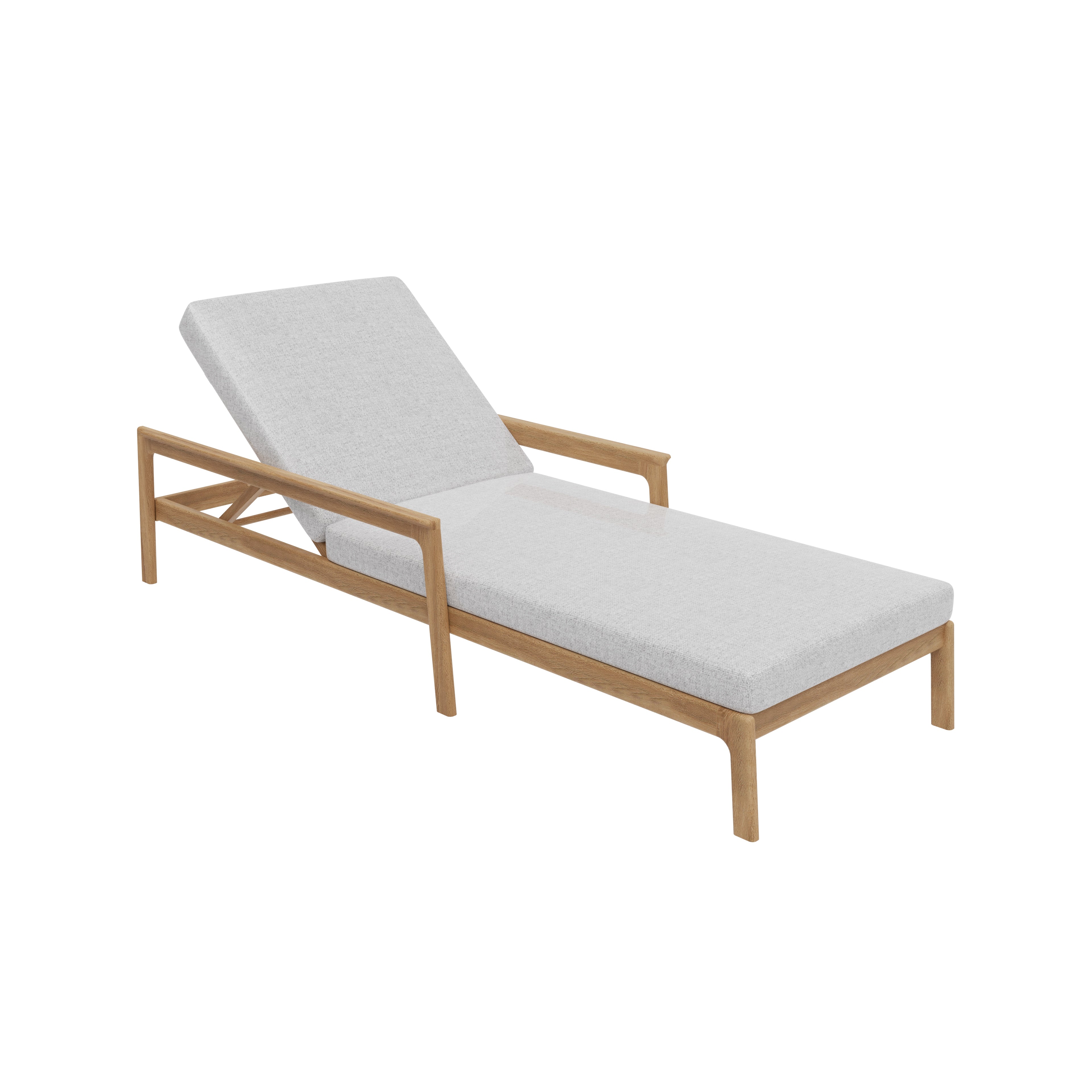 CUBA SUNLOUNGER WITH ARMREST