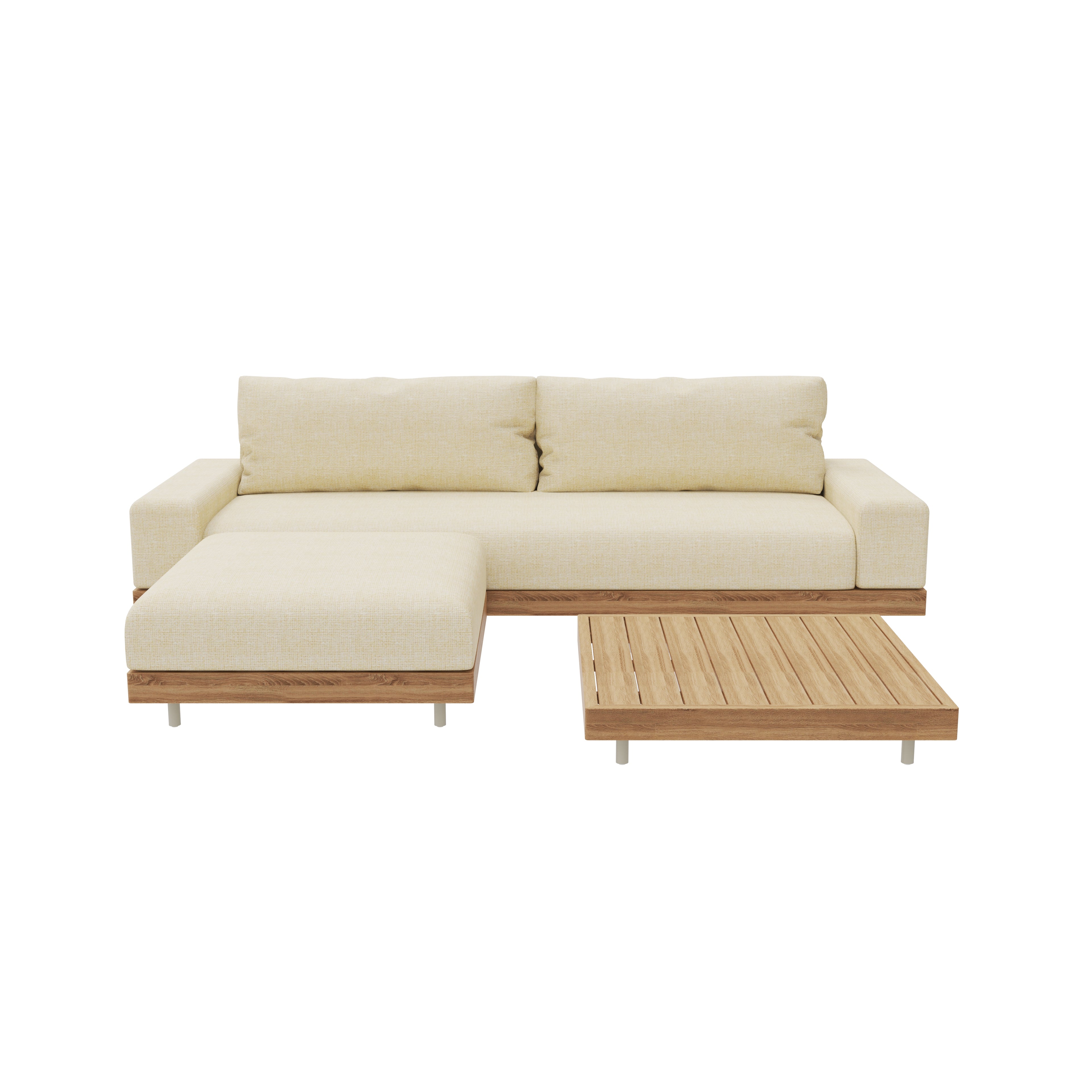 TAVAREZ LOUNGE SET WITH OTTOMAN